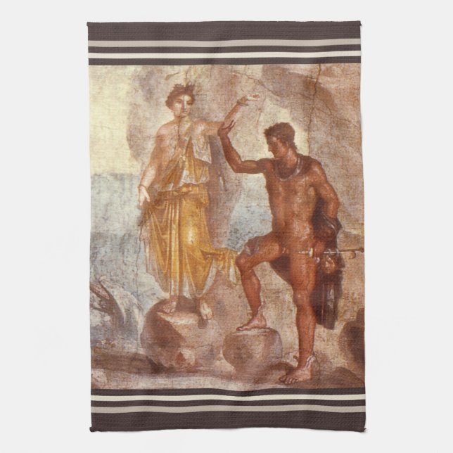 Perseus and Andromeda Tea Towel (Vertical)