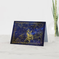 perseus constellation greeting card