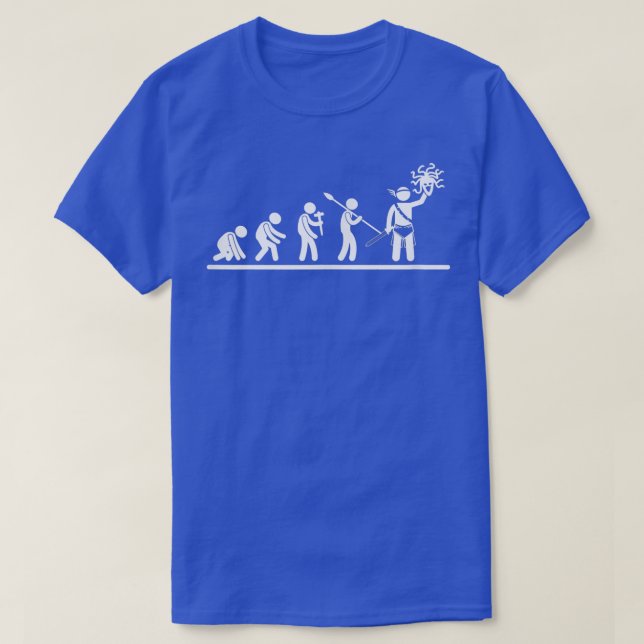 Perseus Evolution Ancient Greek Gods Goddess - Med T-Shirt (Design Front)