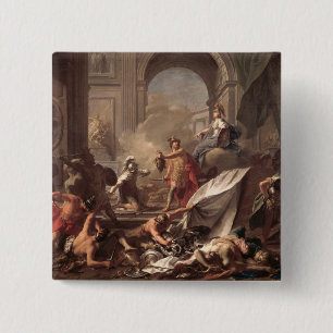 Perseus, under the protection of Minerva 15 Cm Square Badge