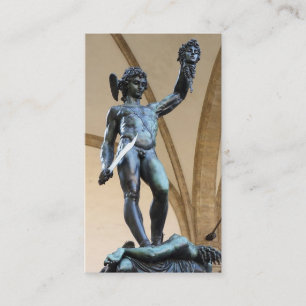 perseus with the head of medusa business card