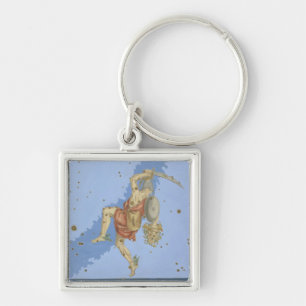 Perseus with the head of Medusa, from 'Uranometria Key Ring
