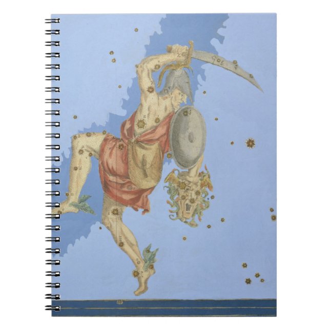 Perseus with the head of Medusa, from 'Uranometria Notebook (Front)