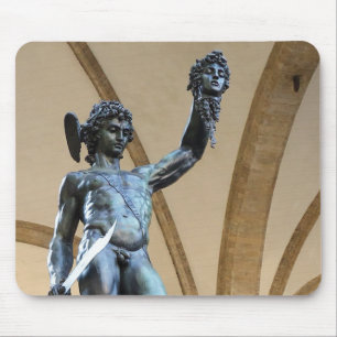 perseus with the head of medusa mouse mat