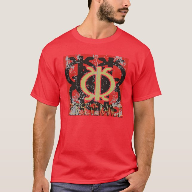 PERSEVERANCE ABSTRACT ADINKRA T-Shirt (Front)