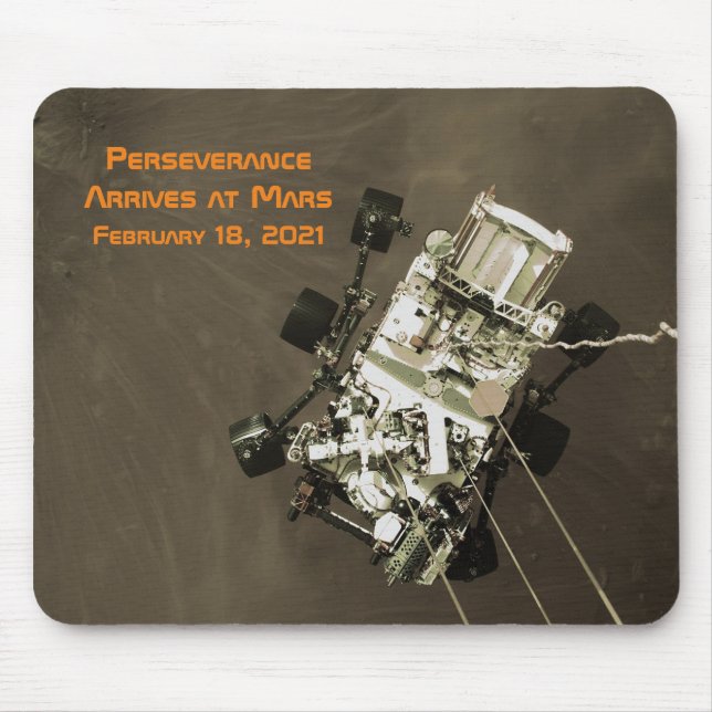 Perseverance Arrives at Mars Mouse Mat (Front)