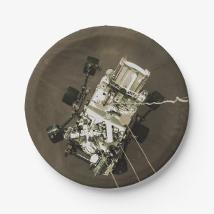 Perseverance Arrives at Mars Paper Plate