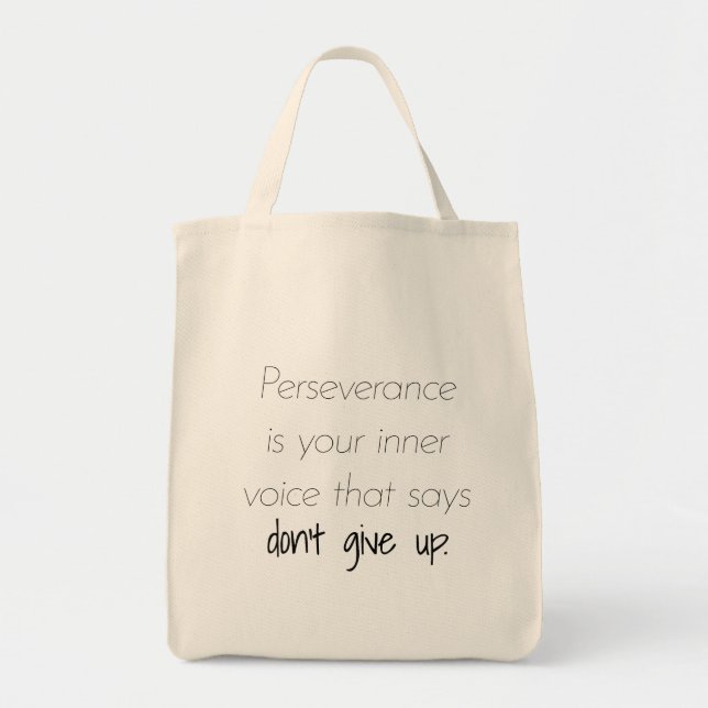 Perseverance Grocery Tote Bag (Front)