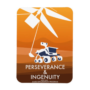 Perseverance & Ingenuity Mars 2020 Magnet