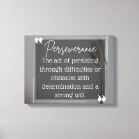 Perseverance Inspirational Canvas