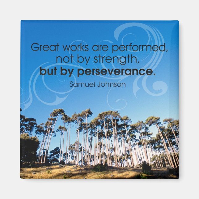Perseverance Motivational Magnet (Front)