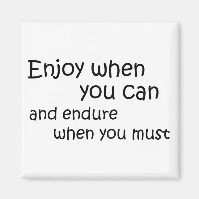 Perseverance quotes magnets kitchen novelty gifts (Front)