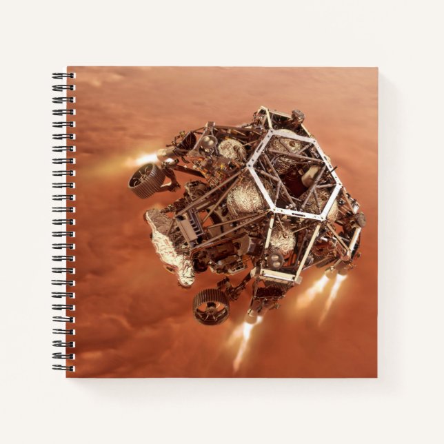 Perseverance Rover Firing Up Descent Stage Engines Notebook (Front)