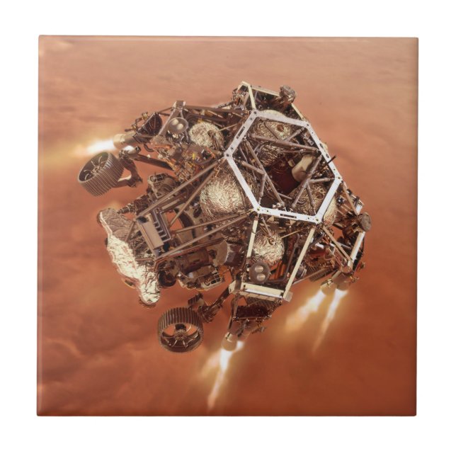 Perseverance Rover Firing Up Descent Stage Engines Tile (Front)