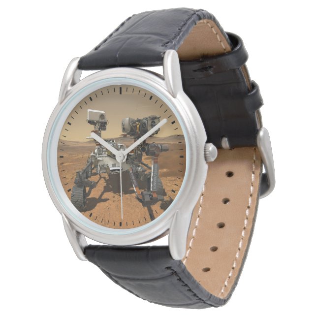 Perseverance Rover Operating On Surface Of Mars. Watch (Angled)