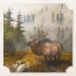 "Perseverance The Elk" Paper Coaster