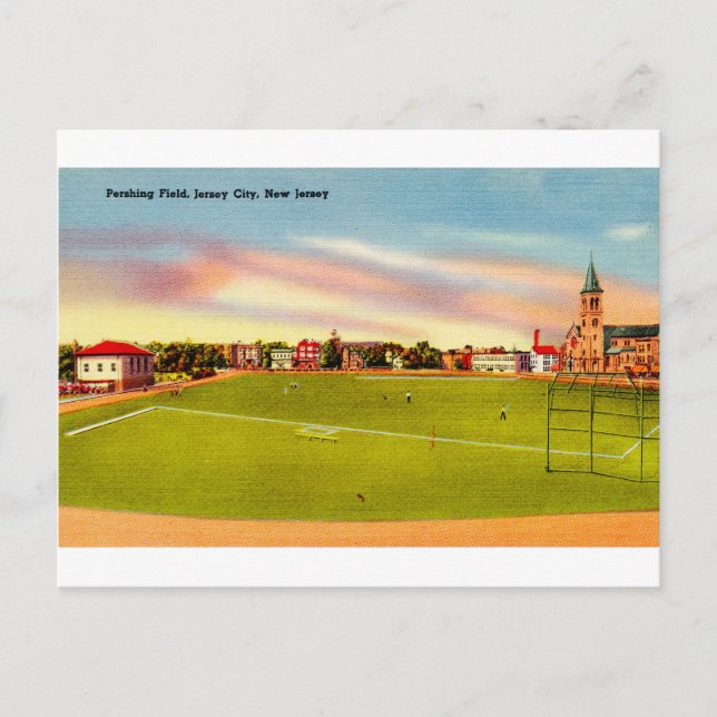 Pershing Field, Jersey City, New Jersey Postcard (Front)