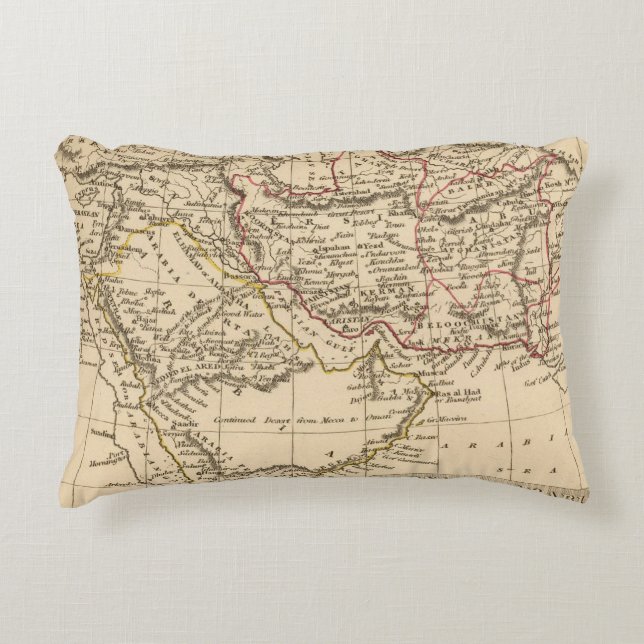 Persia, Arabia Decorative Cushion (Front)