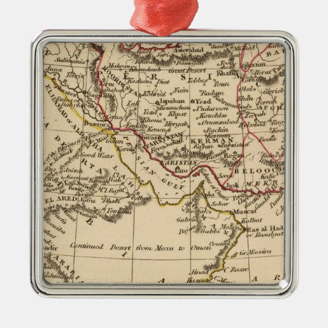 Persia, Arabia Metal Tree Decoration (Front)