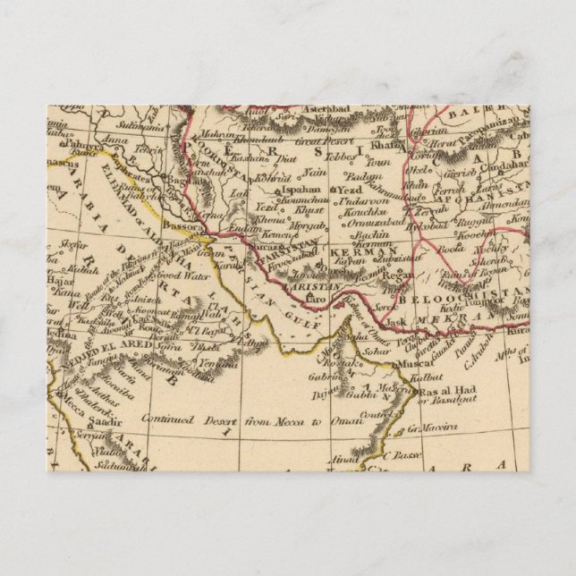 Persia, Arabia Postcard (Front)