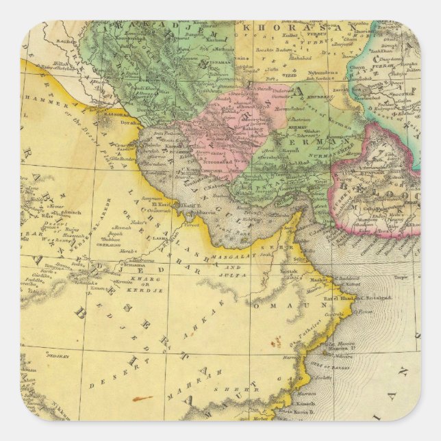 Persia Arabia Square Sticker (Front)
