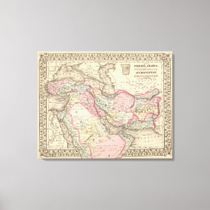 Persia, Arabia, Turkey, Afghanistan, Beloochistan Canvas Print