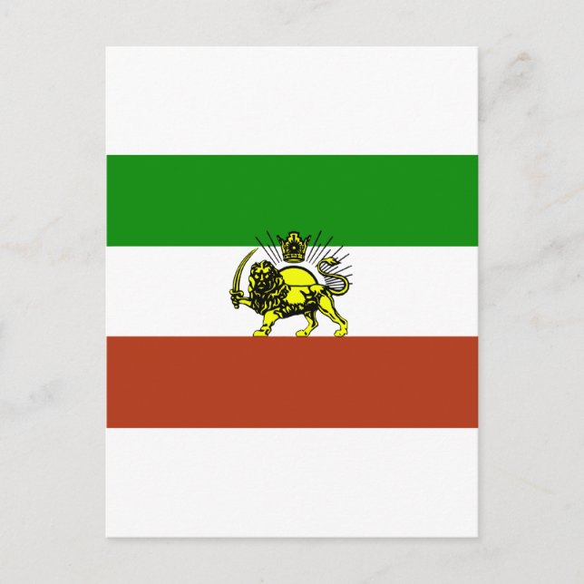 Persia Flag Postcard (Front)