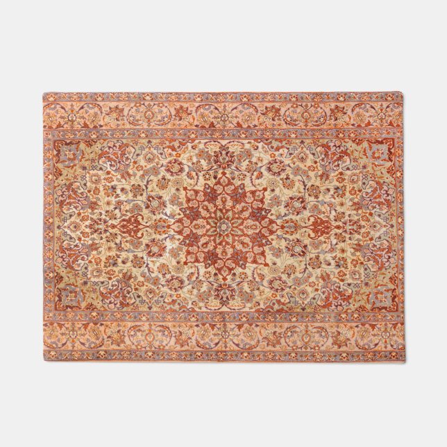 Persia Muted Cream Blush Tan  Doormat (Front)
