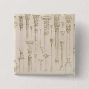 Persian and Turkish wooden column designs, from 'A 15 Cm Square Badge