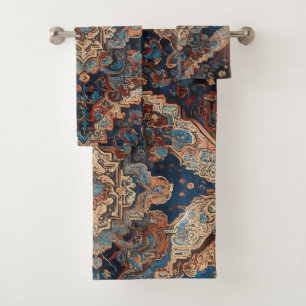 Persian Beautiful Old Pattern Modern Collection Bath Towel Set