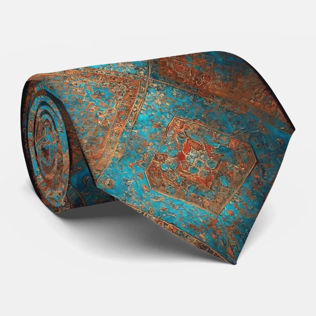 Persian Beautiful Old Pattern Popular Collection Tie (Rolled)