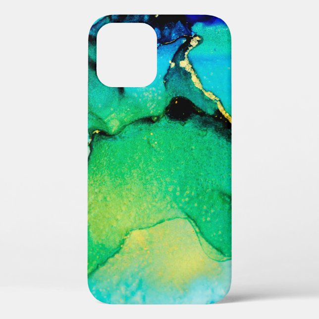 PERSIAN BLUE, chartreuse green. Very beautiful art Case-Mate iPhone Case (Back)