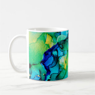PERSIAN BLUE, chartreuse green. Very beautiful art Coffee Mug