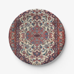 Persian Blue Creme  Paper Plate
