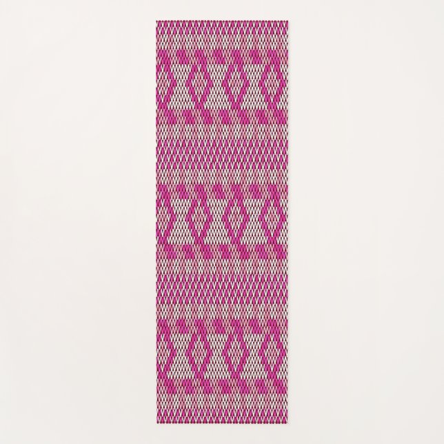 Persian Carpet Abstract Colourful Pattern Yoga Mat (Front)