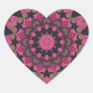 Persian carpet heart sticker