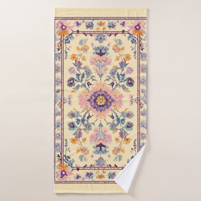 Persian Carpet Inspired Towel (Bath Towel)
