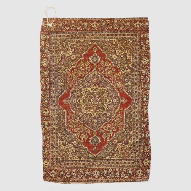 Persian carpet   look -  Tabris  Golf Towel (Front)
