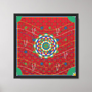 Persian Carpet Mandala Pattern Canvas Print