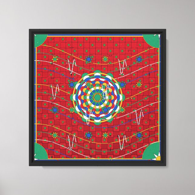 Persian Carpet Mandala Pattern  Canvas Print (Front)