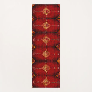 Persian carpet motifs - grunge look yoga mat