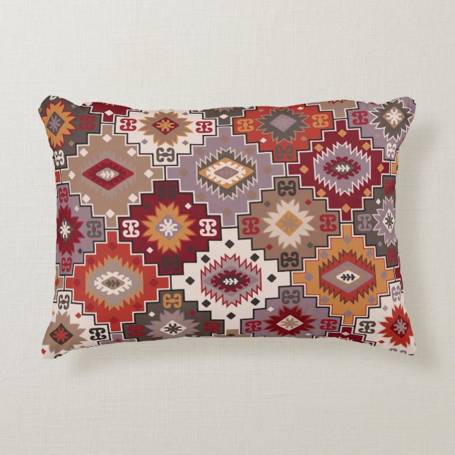Persian carpet original design, tribal texture. Ea Decorative Cushion (Front)