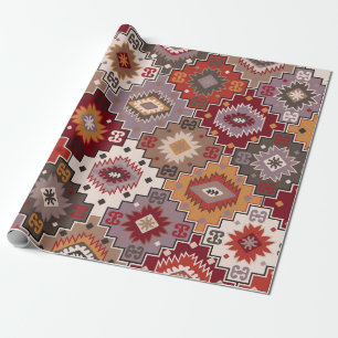 Persian carpet original design, tribal texture. Ea Wrapping Paper