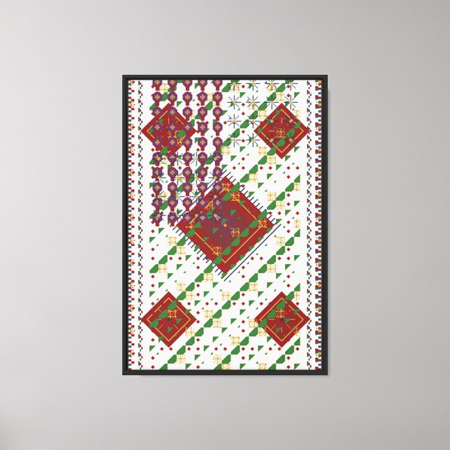 Persian Carpet Pattern  Canvas Print (Front)