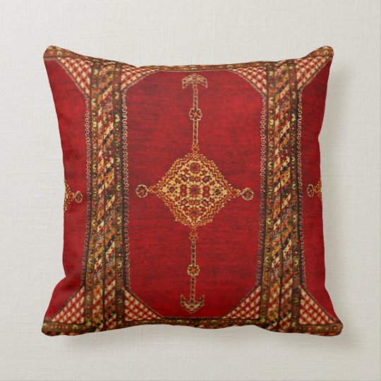 Persian carpet pattern cushion Zazzle.co.uk