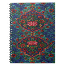 Persian Carpet Pattern Notebook – Elegant Traditio
