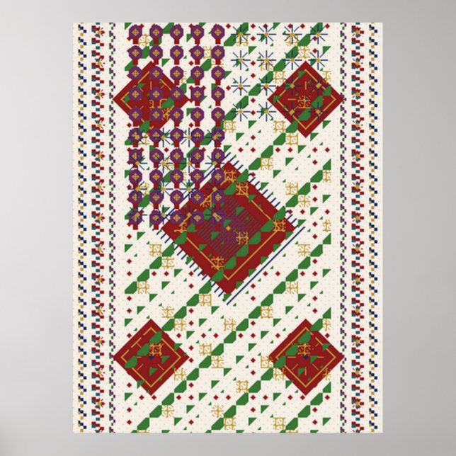 Persian Carpet Pattern  Poster (Front)
