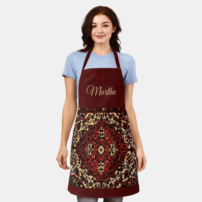 Persian carpet - personalised apron (Worn)