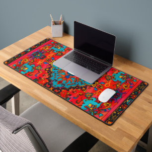 Persian Carpet Shades of Red Desk Mat