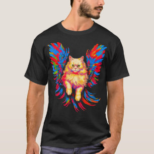 Persian Cat Angel Wings T-Shirt